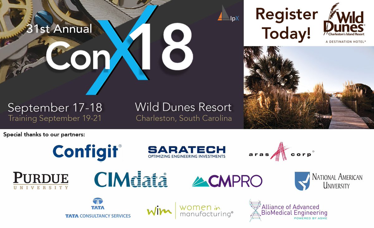 ipxhq's tweet photo. We're around the corner from #IPXConX18! Book your room by Monday, August 20, to join us for a fantastic business conference. Special thanks to our partners: @configit, @Saratech, @aras_plm, @TechPurdue, @CIMdataPLMNews, @psasys, @NatAmericanU, @TCS, @WomeninMFG, &amp; @ASMEdotorg https://t.co/lGo6pb9B8I