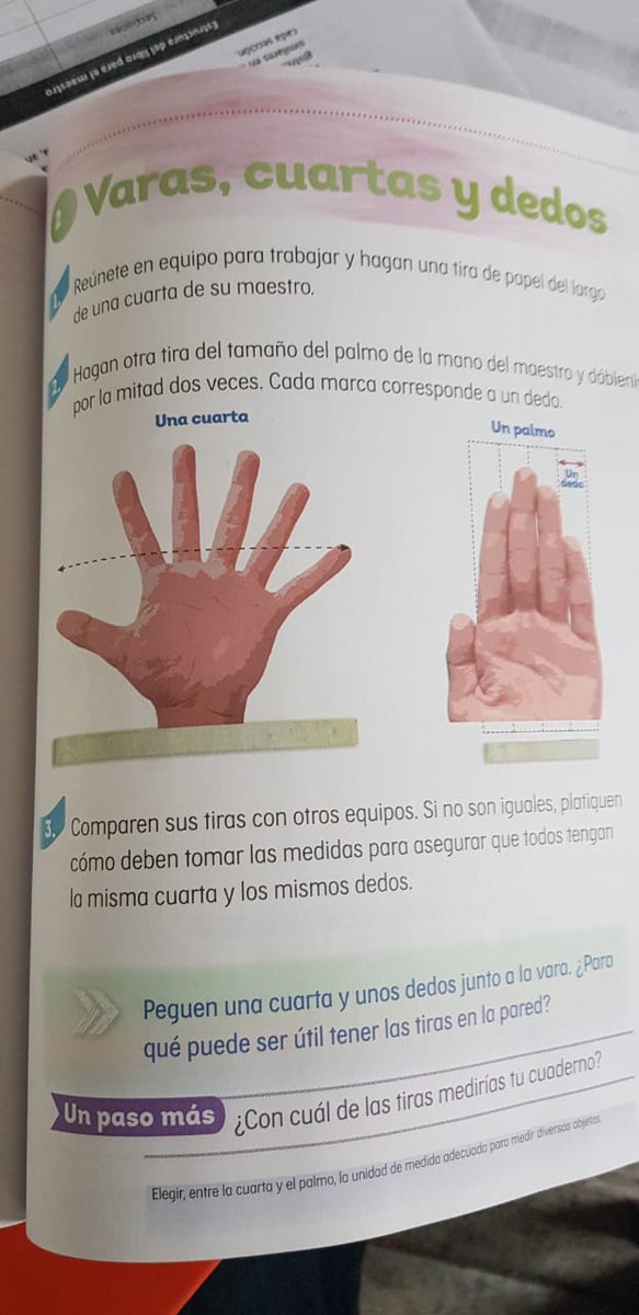 deyanirafer's tweet photo. @SEP_mx Considerando los aprendizajes claves, y en libro de 2° grado nivel primaria, la medida de cuarta de un maestro es de seis dedos??? Nuevo modelo educativo @aurelionuno @educacionCDMX https://t.co/gIlnOiGZxX