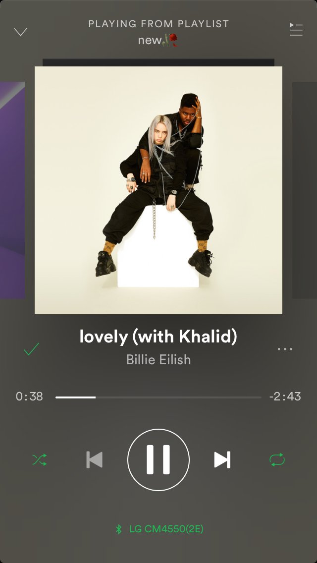 Песня про плейлист. Billie Eilish плейлист. Lovely Billie. Spotify музыкальный плеер. Lovely Billie Eilish, Khalid.