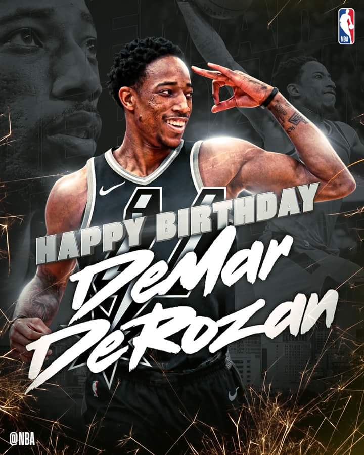 Happy 29th Birthday to 4x DeMar DeRozan! 