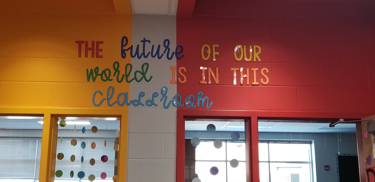 Just a sneak peek of the doorway area above mine and @MelanieACoats 
@CrestviewSMSD #cveveryday #oursmsdstory @theSMSD #year13