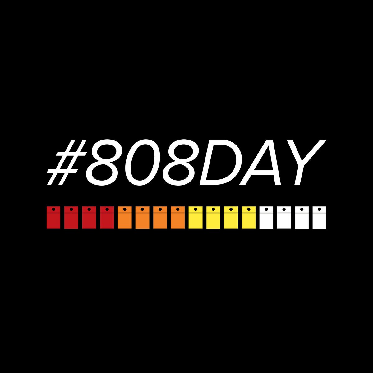 RolandGlobal's tweet photo. Happy #808day to all ❤️🧡💛🖤 https://t.co/Nk8bP8INyR