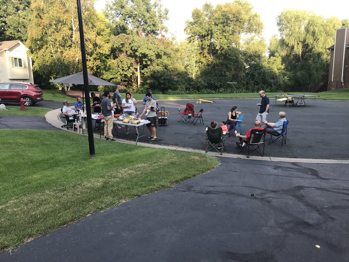 Thanks Captain Keith Terlinden and Maple Grove Ambassador Sophie for stopping out to our #NationalNightOut2018 party. <a href="/MapleGrovePD1/">Maple Grove PD</a>