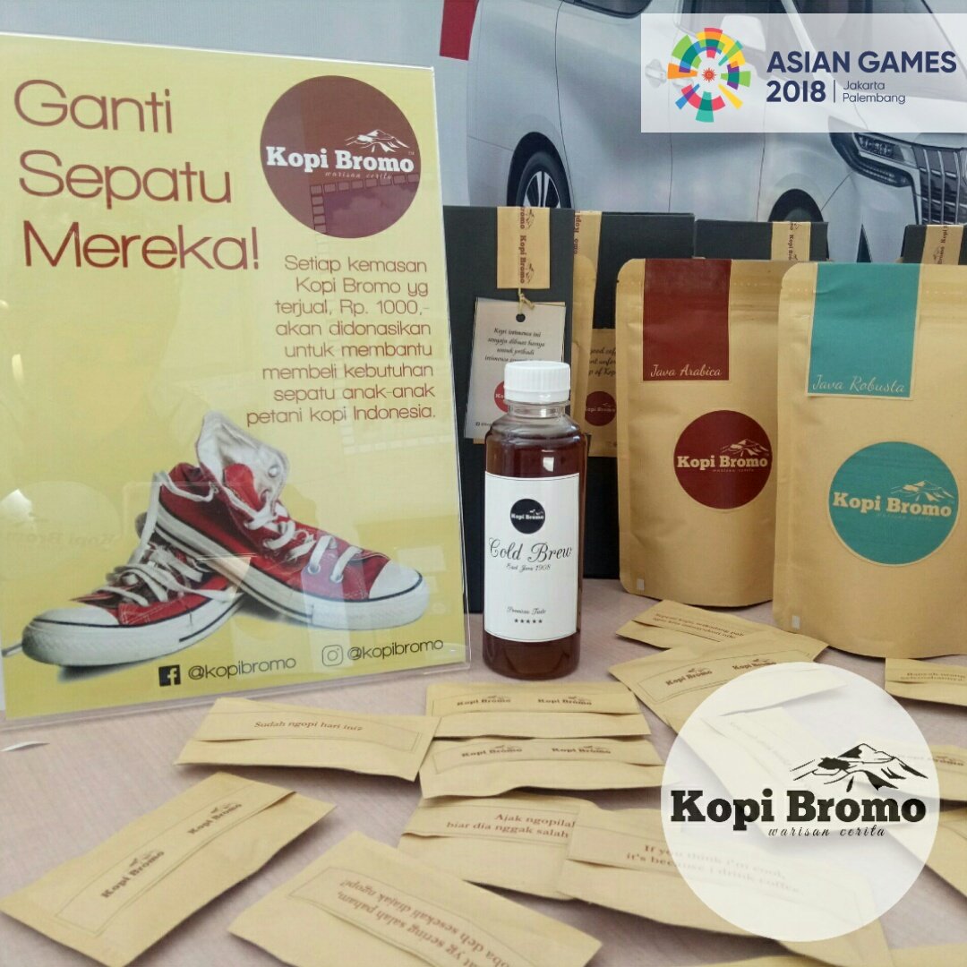 kopibromo's tweet photo. Best Indonesian Coffee for Asian Games 2018. #KopiBromo #IndonesianBestCoffee #WorldClassCoffee #KopiTerbaik https://t.co/ni9g876VpX