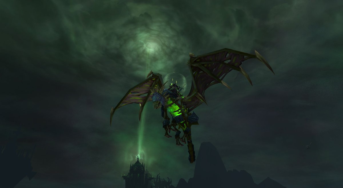 Postsemreh's tweet image. #242-E.1 [Deathlord's Vileblood Vanquisher] #DeathKnight #ClassHall #warcraft #MountCollecting