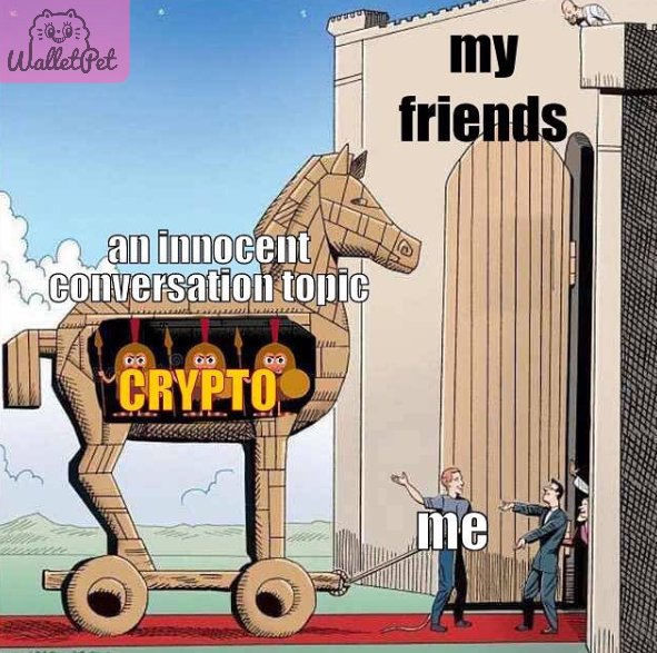 WalletPet's tweet photo. Did somebody say crypto? *leaps out of bush*
#walletpet #cryptocurrencies #CryptoCurrency #HODL #cryptogames #MOON #ethereum #BitcoinCash #Bitcoin #memes #cryptomemes https://t.co/G47vMQmA1m