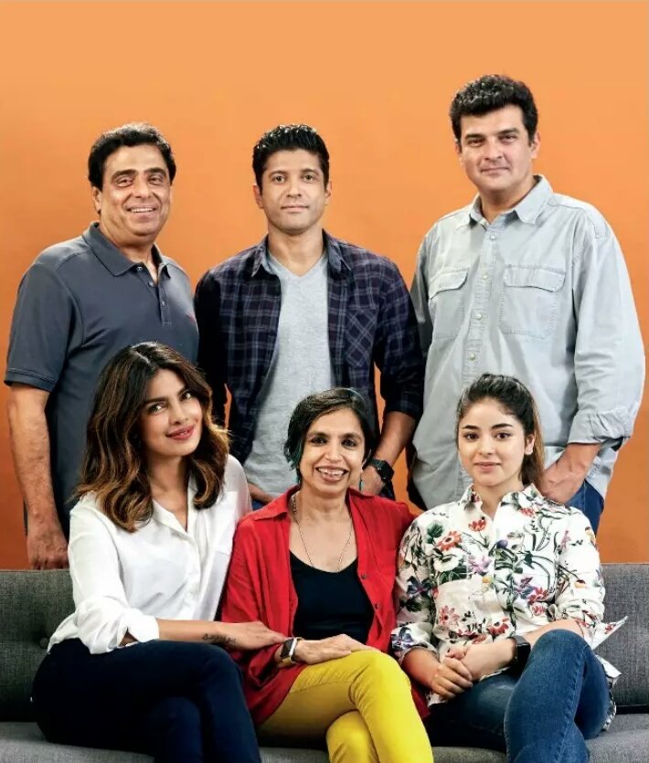 priyankachopra's tweet photo. So excited about today..Some stories just need to be told. In the spirit of Aisha Chaudhary&amp;her incredible parents Aditi&amp;Niren we bring you our super special project #TheSkyIsPink. Going on floors today!🙏🏽❤️🎉@RSVPMovies @roykapurfilms @FarOutAkhtar #ShonaliBose @ZairaWasimmm https://t.co/QAixQPfvk0