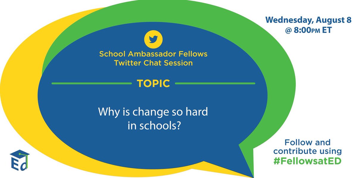 MPOWERingEDU's tweet image. Come chat with #FellowsatED about change in schools! #ASCDL2L @EdReimagined @ModernLearners