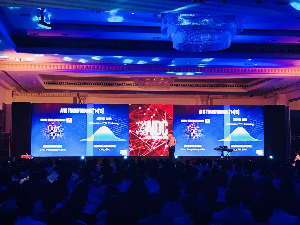 Great start by #Gadisinger at #AIDC18 #ITCGardenia addressing the audience on #transformation of #AI and DeepLearning #IntelAI #IamIntel
