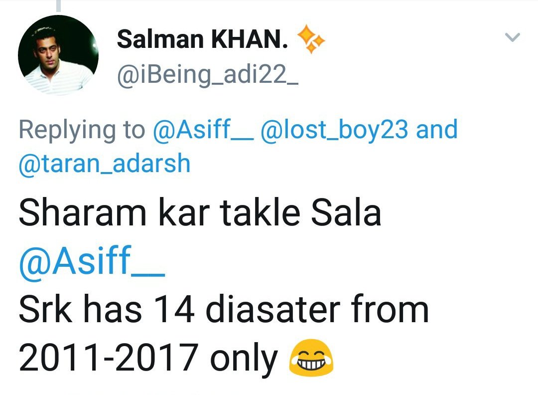 #15 Even though SRK had only 9 releases in that time period he somehow has 14 diasater, which clearly means we are living in 2018 &  @iBeing_adi22_ is living in 3018 