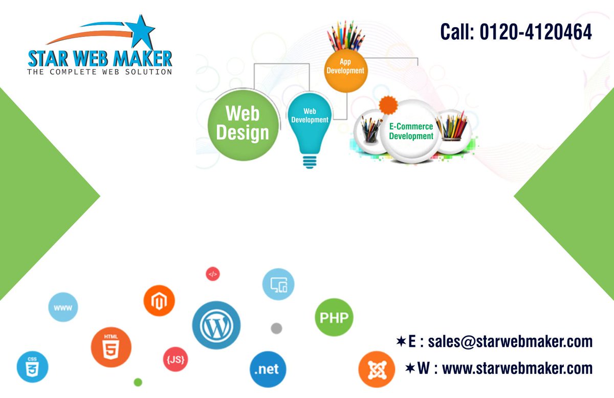 StarWebMaker2's tweet image. Star Web Maker is provided customized services to specific #web_designing and #web_programming needs of the clients.
bit.ly/2ARGIsd
0120-4120464