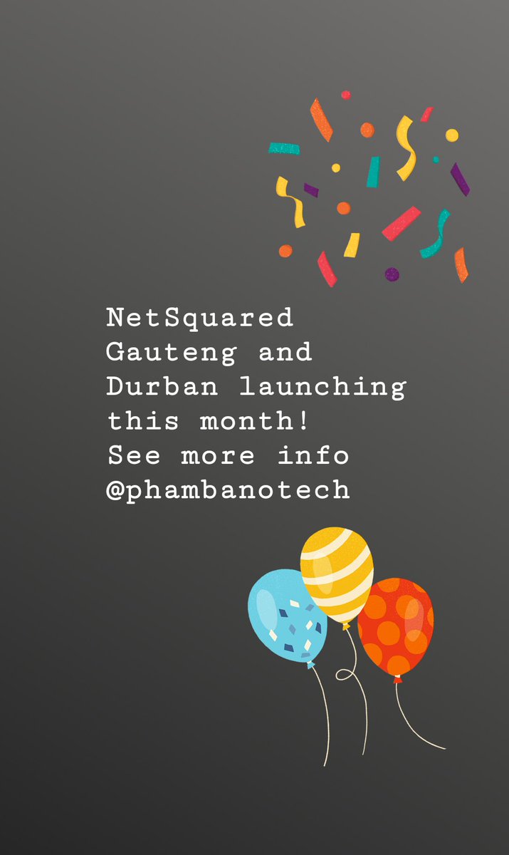 MrsSamBarnard's tweet photo. So excited for the new @NetSquared South Africa groups that are launching this month! #NET2Gauteng #NET2Dbn https://t.co/Y6MUf6VX34