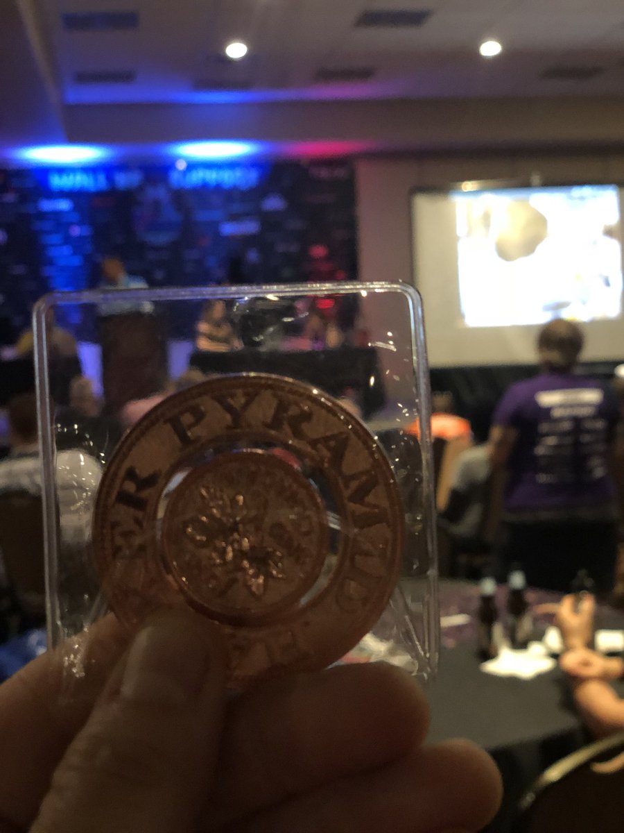 Beaker's tweet image. I will have you know that of the two questions my #hackerpyramid partner actually asked me, I answered exactly ONE HUNDRED PERCENT of them. I blame @banasidhe #soundslikecuticle #getoutofjailcoin