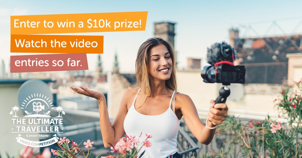 Get your #video entry together for our #UltimateTraveller competition by 3 September 2018! You have the chance to #win a $10,000 AUD travel voucher. Check out what you're up against by watching the other entries here: bit.ly/2ANVtMZ. T&amp;Cs apply.