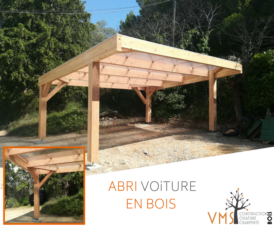 vmsmontpellier's tweet photo. Nous venons juste de terminer un abri voiture à Ventabren ( 13 ) en couverture polycarbonate. Il est prêt à abriter ses nouvelles occupantes! ( structure bois lamellé collé en sapin douglas, finition poncée, couverture polycarbonate ) https://t.co/3mhnYLhtuT