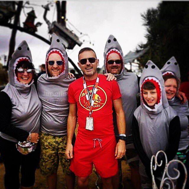 Trying to warn people about these sharks at camp bestival.. brilliant even 👍🏻