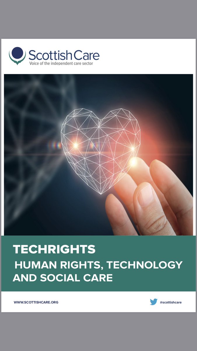 DrDMacaskill's tweet photo. Been reading the new @scottishcare report ‘TechRights’ on #humanrights, #technology and #socialcare in #Scotland. It’s due to be launched at the #TechCare event on 24th Aug. Great workshops and exhibition. Tickets on sale. Join us. https://t.co/a3pBERIJgK https://t.co/uaAIWpH3F5