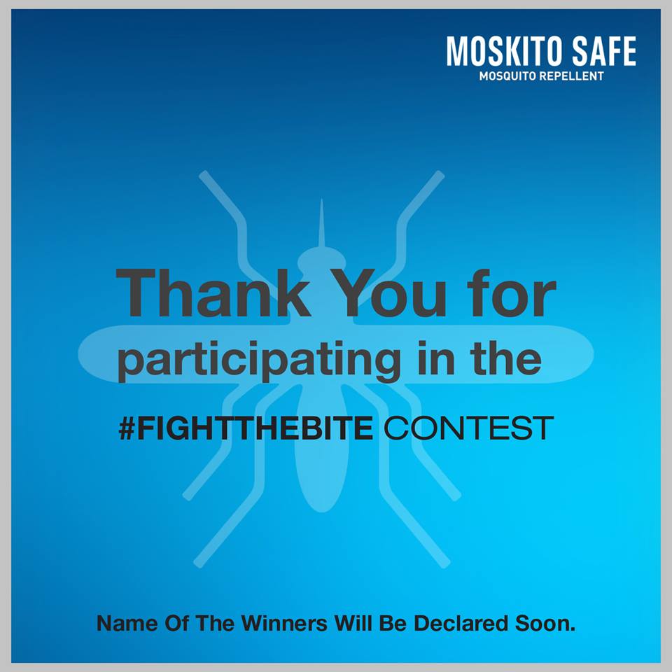 MoskitoSafe's tweet photo. Thank You for participating in the #FightTheBiteContest.The name of the winners will be announced soon. #Challenge #mosquitobite #ContestAlert #Participate #Win #Mosquitoes #Monsoon #PeeSafe #Chikungunya #ContestAlert #ContestIndia #kids #MoskitoSafe #Repellent #dengue #malaria https://t.co/bfXTsXZwlC