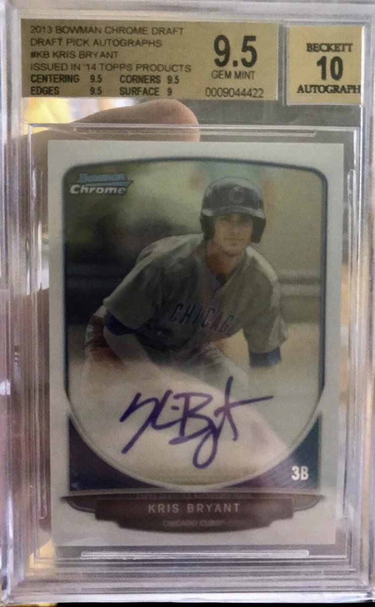 maevro's tweet photo. Well the #collection begins again sadly but starts proud. just won the #KrisBryant & the #RubeWaddell For under $175 total. #Karma Thank you all you for the retweets of my stolen cards. #Collect #HobbyLove #MLBaseball #Beckett #SGC #StLouisCubs #StLouisAmericans #T206 https://t.co/K1OyetYfdv