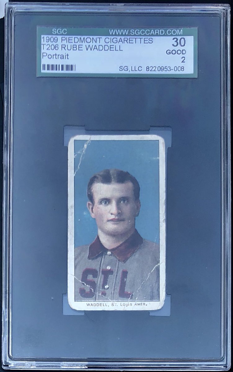 maevro's tweet photo. Well the #collection begins again sadly but starts proud. just won the #KrisBryant & the #RubeWaddell For under $175 total. #Karma Thank you all you for the retweets of my stolen cards. #Collect #HobbyLove #MLBaseball #Beckett #SGC #StLouisCubs #StLouisAmericans #T206 https://t.co/K1OyetYfdv