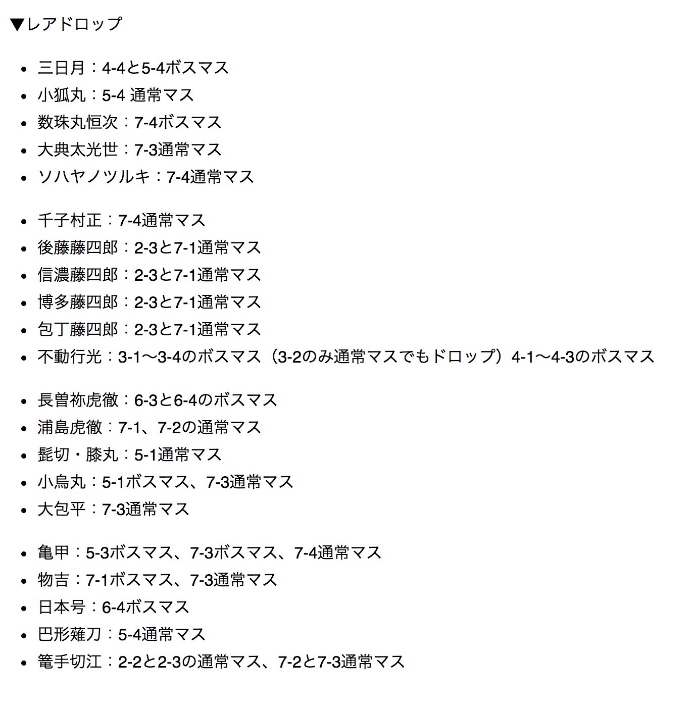 非公式 刀剣乱舞攻略速報 最近の重要イベント 通常マップドロップルール大幅変更 T Co Qbfcjp9nda 追加鍛刀可能枠21振り追加 T Co Zfyshpaw4m T Co Povjxsowec Twitter