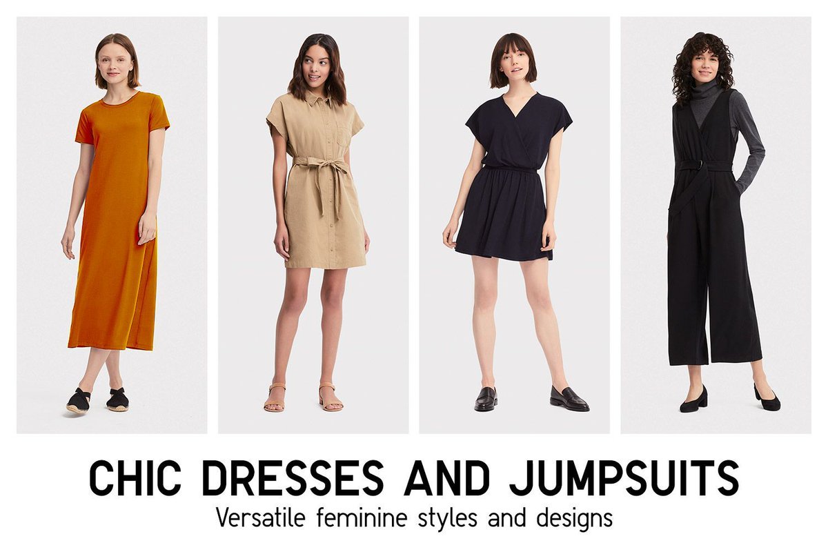 Uniqlo Philippines A Simple Yet Elegant One Piece Outfit Offers Versatility For The Busy Woman Pull Off A Chic Look On The Go With Our Women S Dresses And On Trend Jumpsuits Fit For Any