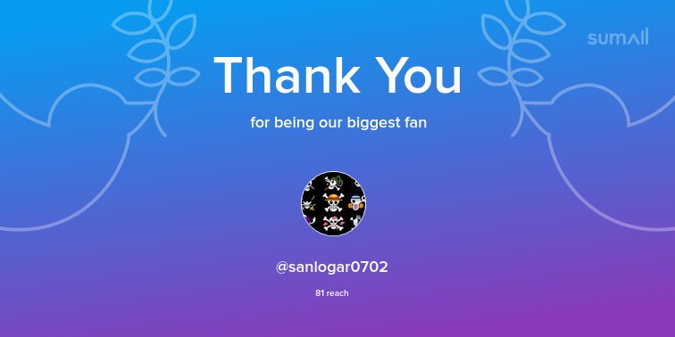 Our biggest fans this week: <a href="/sanlogar0702/">sanlogar</a>. Thank you! via sumall.com/thankyou?utm_s…