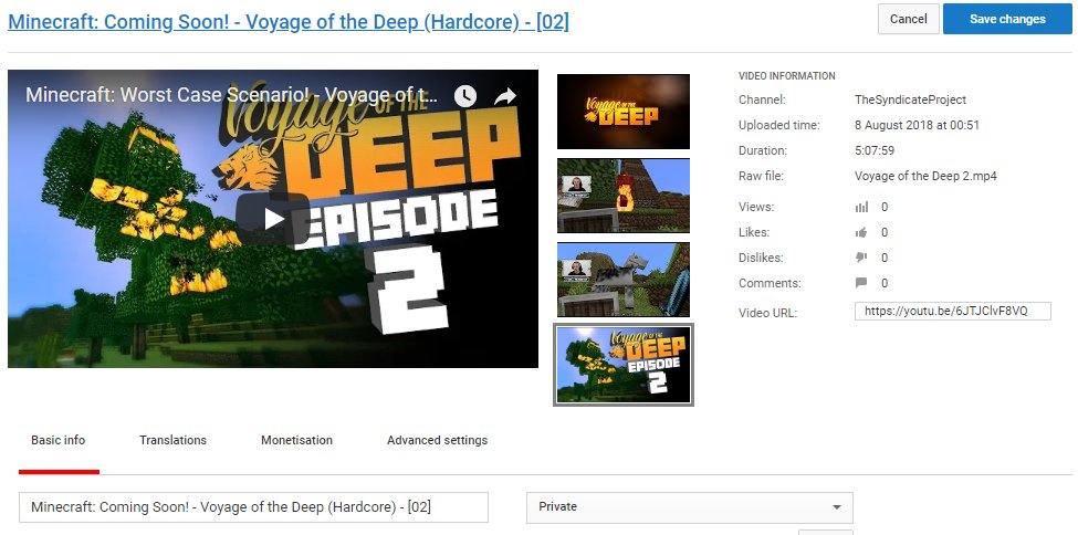 Syndicate's tweet image. Coming to a @YouTube Sub Box near you, Tomorrow! #VoyageOfTheDeep #VOTD2