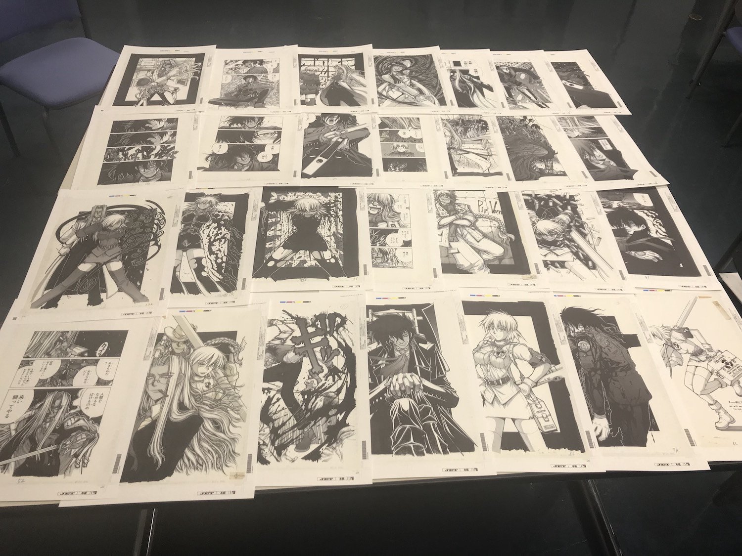 ヘルシング 複製原画 王立国教騎士団セット ヘルシング 複製原画 王立国教騎士団セットの通販 by さば｜ラクマ