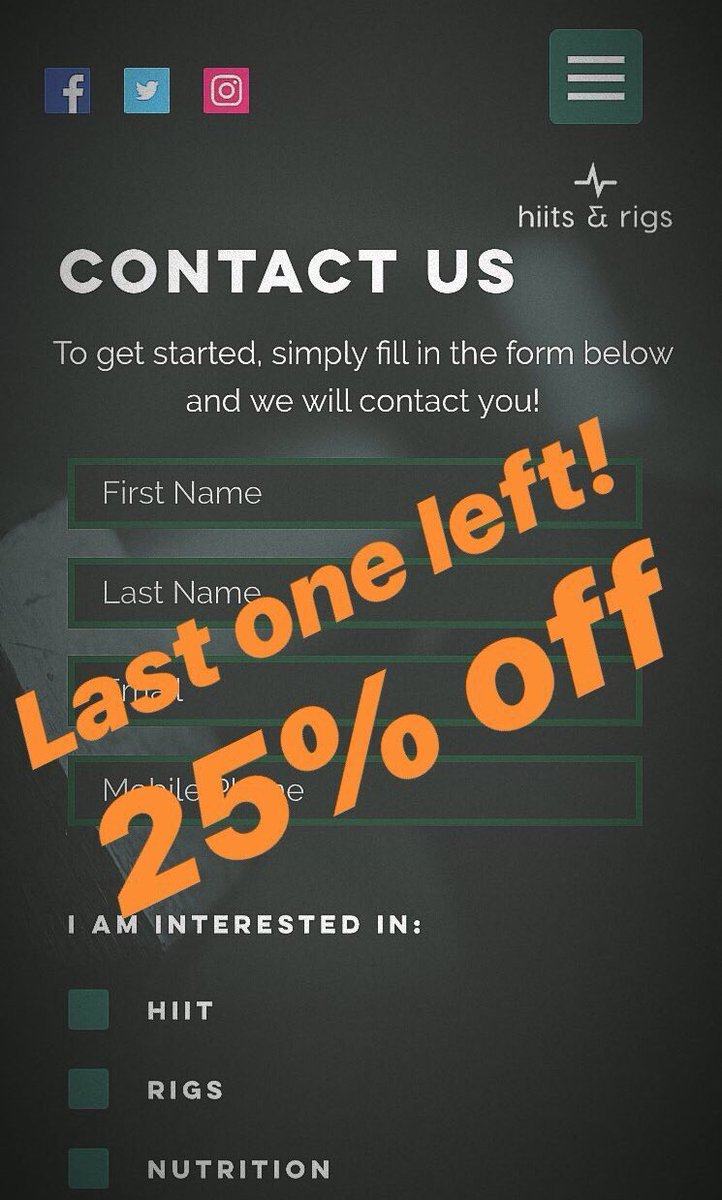 hiitsandrigs's tweet photo. Last chance to grab yourself our final promotional package available via the new website!!

All prices slashed by 25%!

Training programs: £45 from £60
Meal Plan: £30 from £40
Macros: £15 from £20

Last one available. Claim it now at https://t.co/7EIWM9waOL

#WednesdayMotivation https://t.co/SYQOYQQsCf