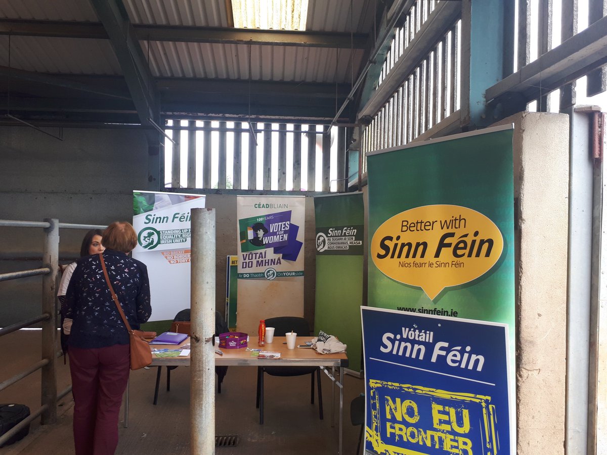 GildernewColm's tweet photo. Currently attending @sinnfeinireland stand at the #FermanaghCountyShow. Great turnout and a good buzz. Call and see us at stand number 14 today. https://t.co/6mZUsxm8b6