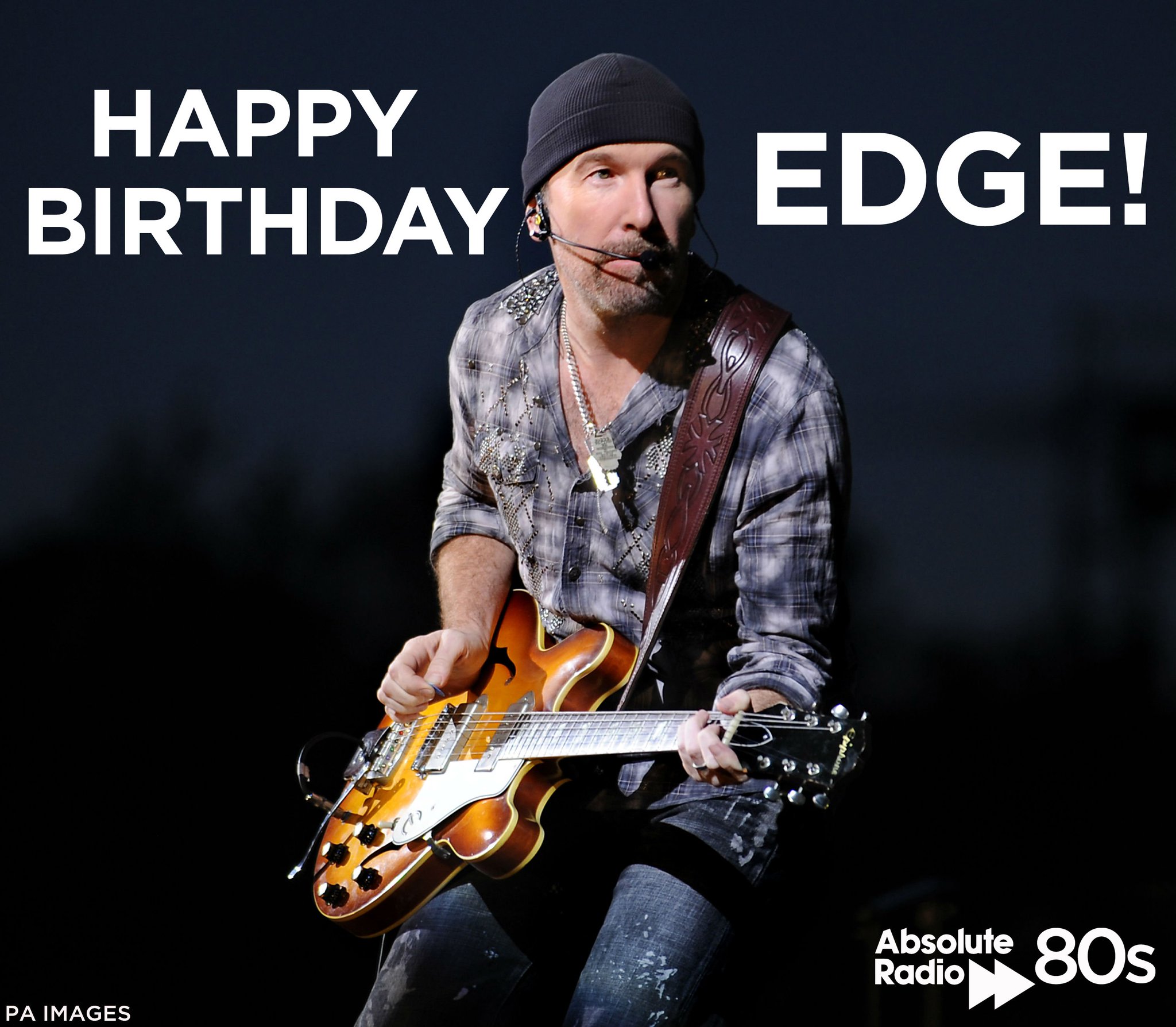 A very happy birthday to Dave Evans a.k.a. \The Edge\ of May your unforgettable fire keep burning brightly! 