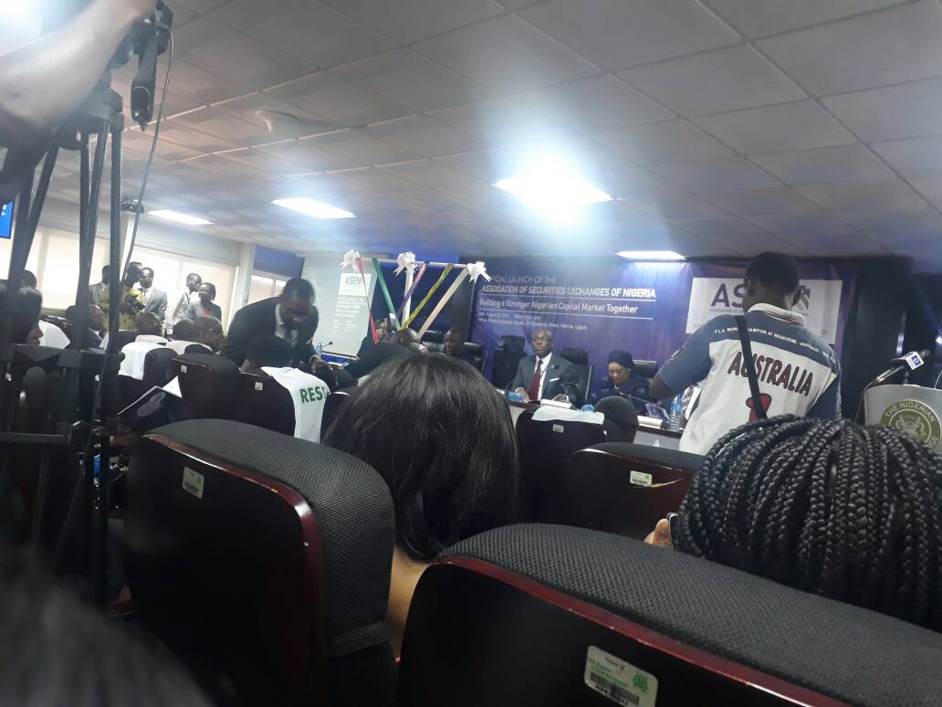 The official launch and laying of exchange ribbons by Trustees of <a href="/ASEN_Nigeria/">Association of Securities Exchanges of Nigeria</a> #ASENlaunch