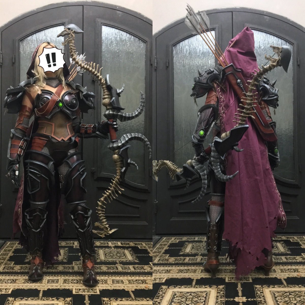 vera_chimera's tweet image. Syl is done. I can now rest ❤️🔥 #ForTheHorde #Sylvanas #Windrunner #BansheeQueen #cosplay #BattleForAzeroth #WorldofWarcraft #foamclay #EVAfoam #liquitex