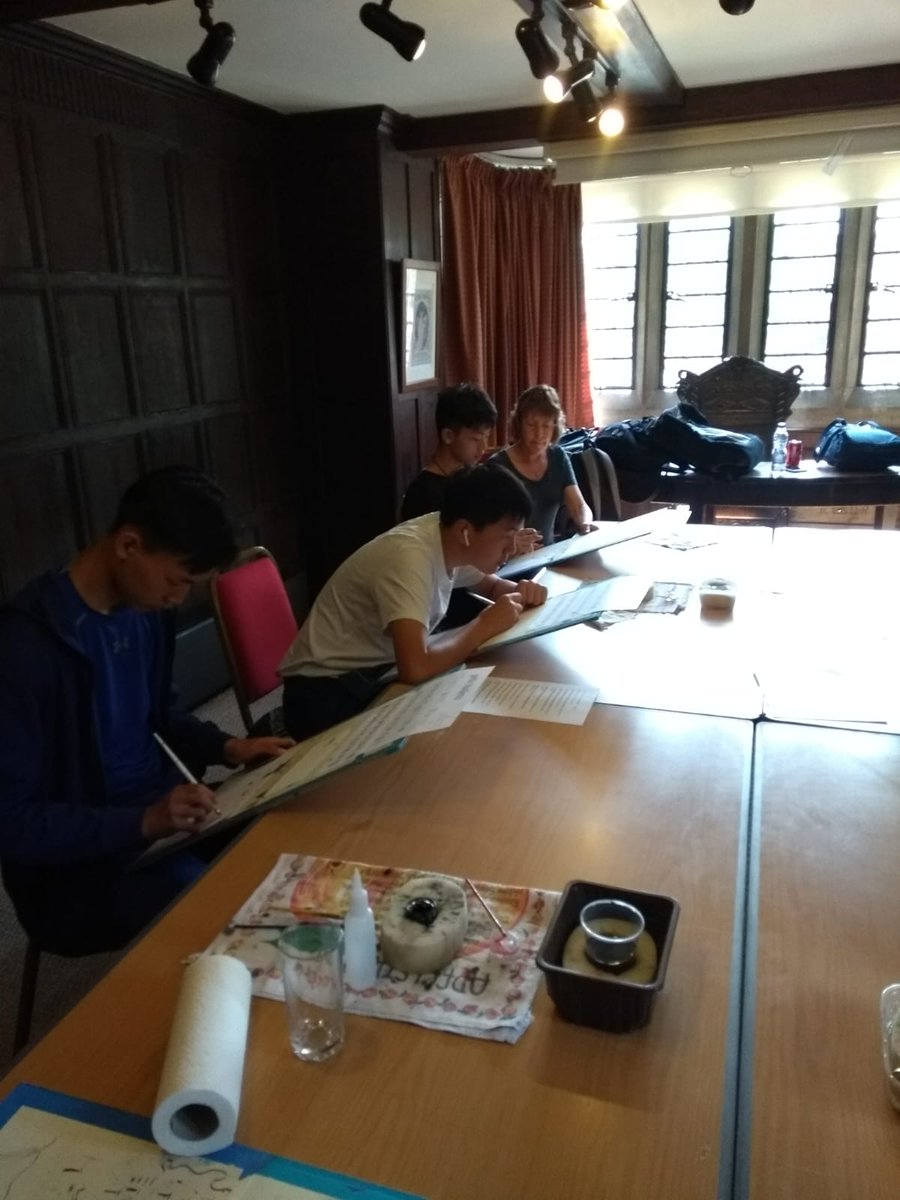 Students really enjoyed their calligraphy workshop in the House this morning. #Calligraphy #thingstodo #roomtohire