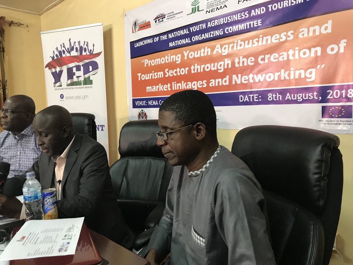 raimund_moser's tweet photo. 🥁Coming in Oct 18 in : Youth Agribusiness and Tourism Expo in the #Gambia at independence stadium. Preparations started today @GYCCGambia @MOYSTheGambia @MoTIEBanjul @EUinTheGambia #AfricaTrustFund @ITC_Youth #NEMA #FASDEP https://t.co/szfbB4j3D8