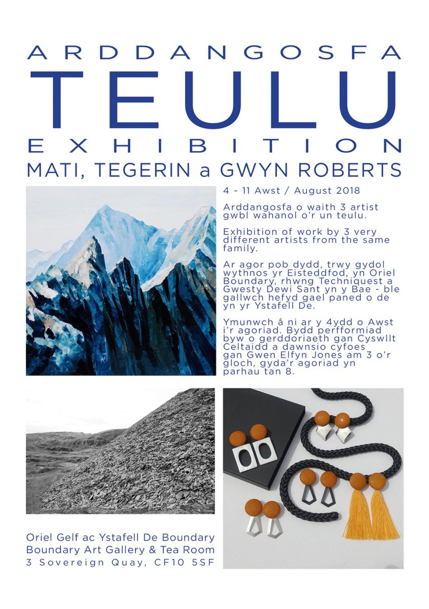 maticostudio's tweet photo. Sgwrs bore 'ma efo Radio Cymru am ein arddangosfa Teulu sydd yn @BoundaryArt wythnos 'Steddfod - dim ond tafliad carreg o'r maes!
Little interview with Radio Cymru about our family exhibition - Teulu - that's on at @BoundaryArt this week. Pop in! #myfirstTweet #MaticoStudio https://t.co/IICEANN19e