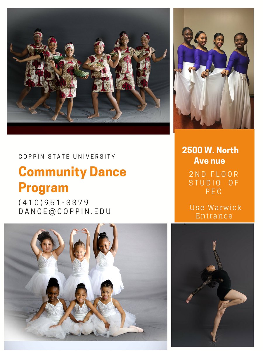 CoppinCdp's tweet photo. 😍a community dance program at a HBCU...make sure you register!!! #dance #ballet #danceismylife #WednesdayMotivation https://t.co/fs1Gov8APq