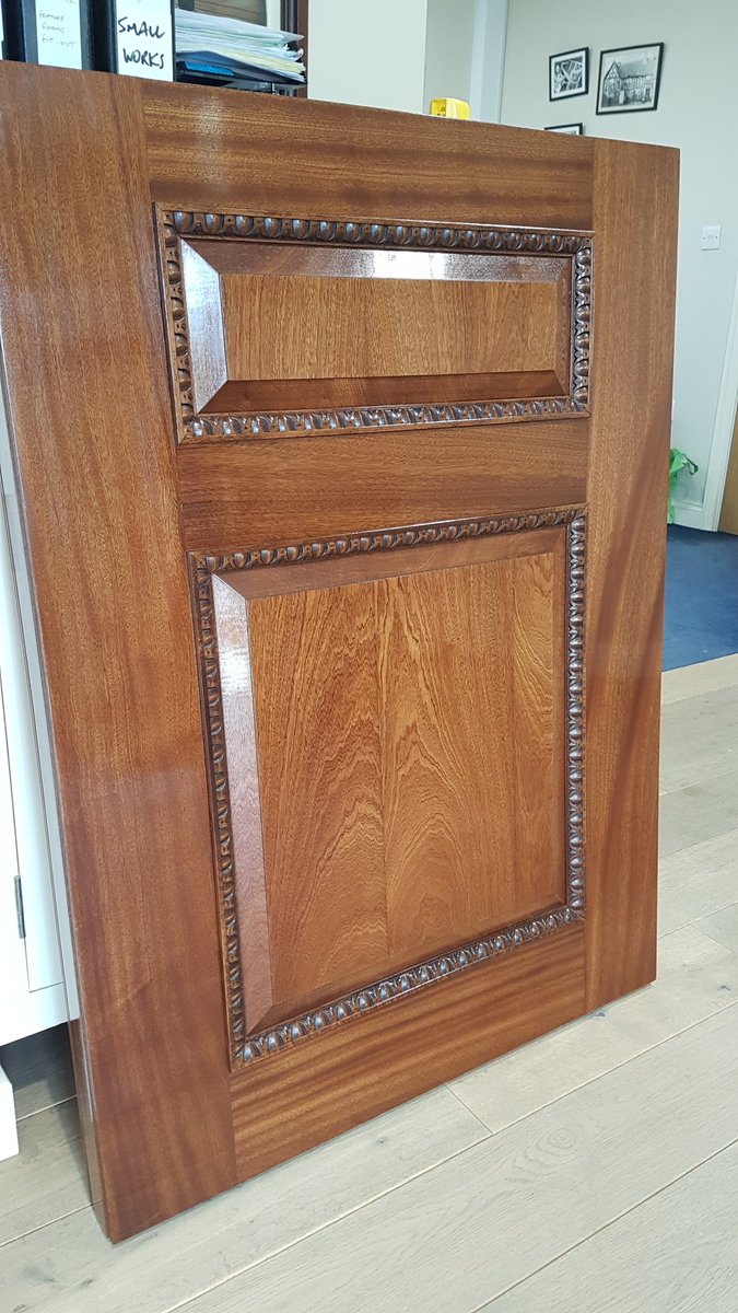 HareAndRansome's tweet photo. Sample half a door ready for approval for top secret client.
Our thanks to @agpodmoreandson for the superb finish! https://t.co/ErKLzoxEFO