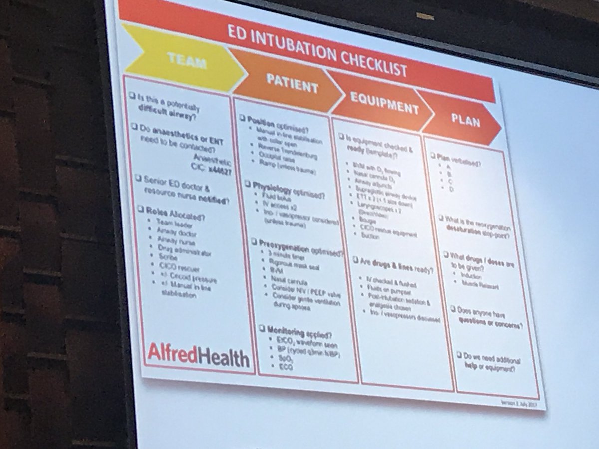 Thanks to Dr Chris Groombridge, talking about improving airways in his ED based on pre hospital management of airways. #WAAG2018
