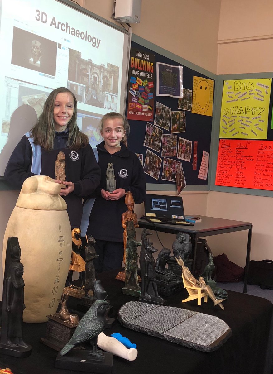 SharynVolk's tweet image. ⁦@ThinkSee3D⁩ - Tawaret and Sekhmet were favourites in the Goulburn Valley  #ObjectBasedLearning #3Dprinting ⁦@archaeoa1⁩