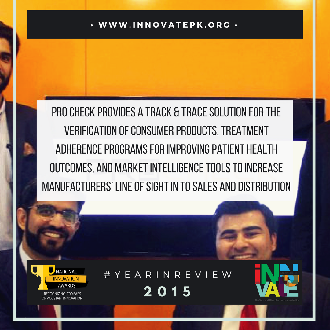 InnovatePK's tweet photo. ProCheck’s mission is to use #technology to improve the lives’ of patients and consumers in Pakistan. By using SMS based anti-counterfeiting application,

Read more: https://t.co/QNo4cB39Sg

#innovationnation #yearinreview https://t.co/VkGBzm9vav