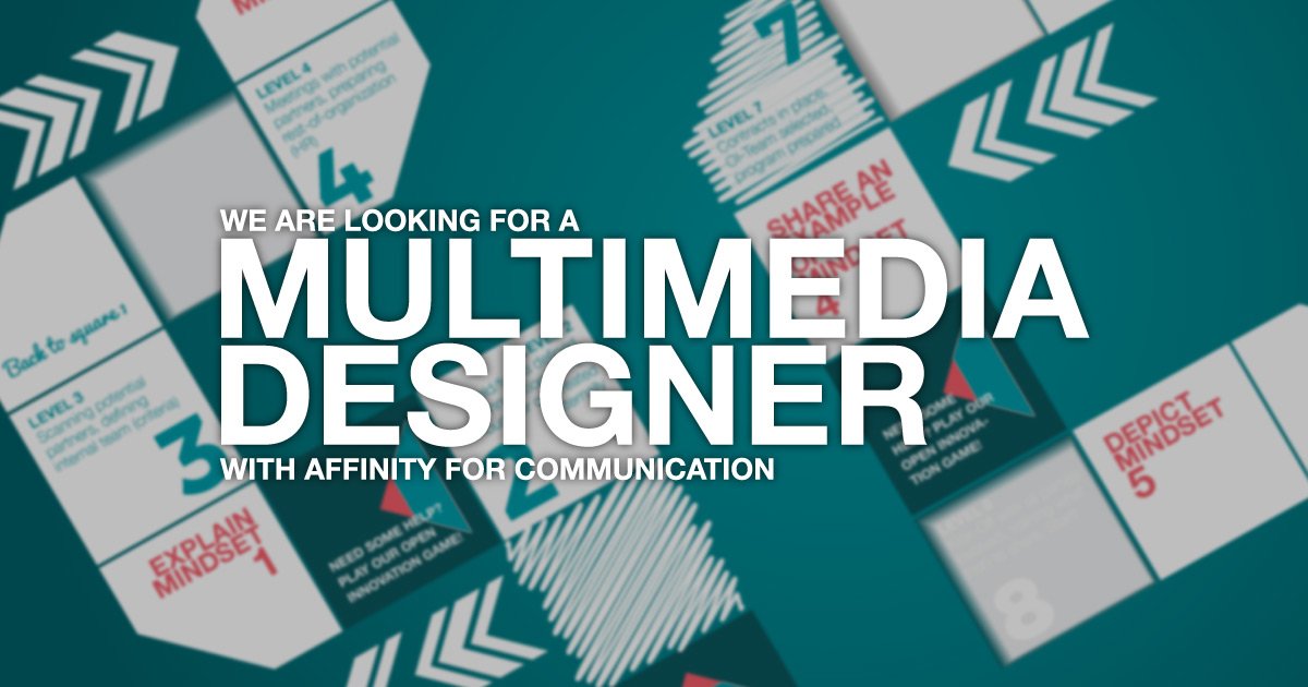 We are looking for a talented Multimedia Designer with affinity for communication! Check our vacancy at: bit.ly/2ngHF3N. Will you join our team? 
#innovation #vacany #multimedia #communication #Eindhoven