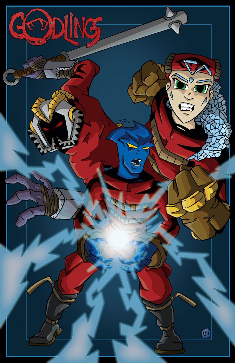 HumphresAaron's tweet photo. My new print for Rose City Comic Con. This is a print of my comic book series Godlings. I will be selling the first two issues of Godlings along with my Rosco book at Rose city.

Hope to see you all there:) https://t.co/We0TpxU1Nh