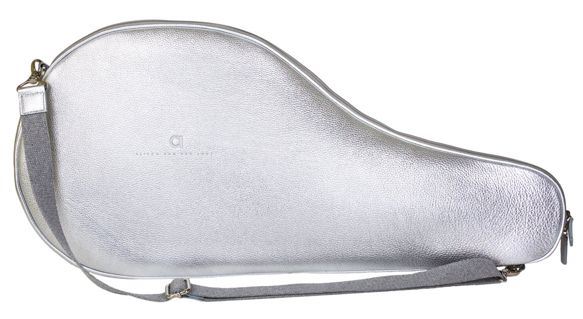 Alison van der Lande on Twitter: "Our new #silver #aqua #navy #black luxury  leather #tennis bags would make fabulous prizes… "