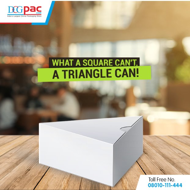 DCGPac's tweet image. Let the shape and size of your goods do not harm your business. We have Triangular white colored boxes to fit in your products.
 Buy now: bit.ly/2LUtMWM
#DCGpac #TriangularBox