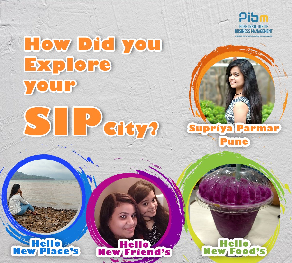 PunePIBM's tweet photo. A new place gives a new beginning a new enthu, that lets u explore the city and a hand forward towards new friendship.

Meet Supriya Parmar, with her story about how she explored the #SIPcity.

Who is next to share his/her experience. Is it you??

 #PIBMSIP #MastersWithPIBM https://t.co/La4hLLvkBE