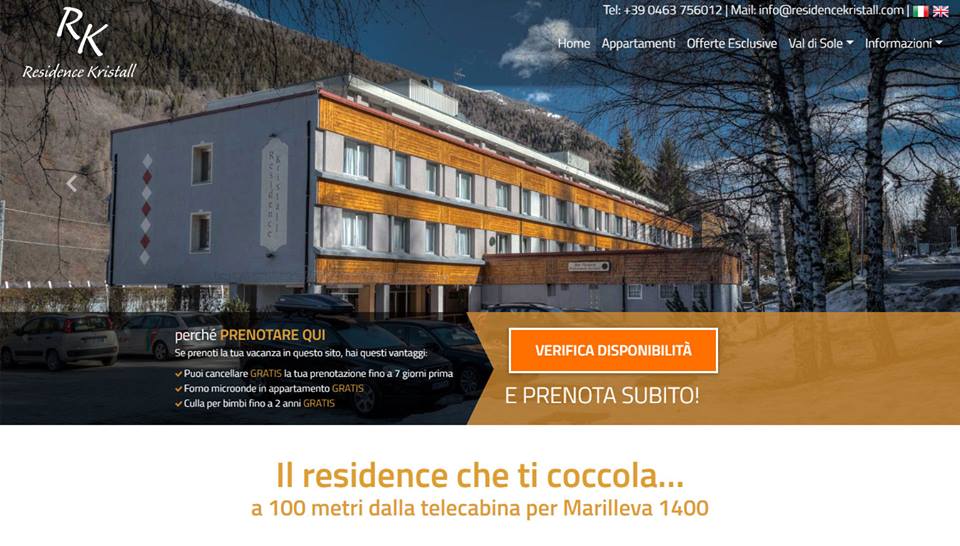 kosmosol's tweet photo. Anche il nuovo #sito di Residence Kristall è online! 🔝🔝🔝
Lo abbiamo progettato e realizzato per generare più prenotazioni dirette.
Se volete farci un giro e respirare un po' d'aria della #Valdisole, cliccate subito su https://t.co/5vhUYFw2Qo #Trentino https://t.co/uDzp4SfESa