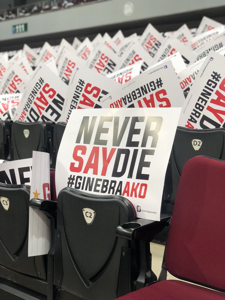 pbaconnect's tweet photo. RT mo kung #GinebraAko ang sigaw mo!

#PBAFinals
#FearTheBeervsNSD https://t.co/nJqQo0ws7C