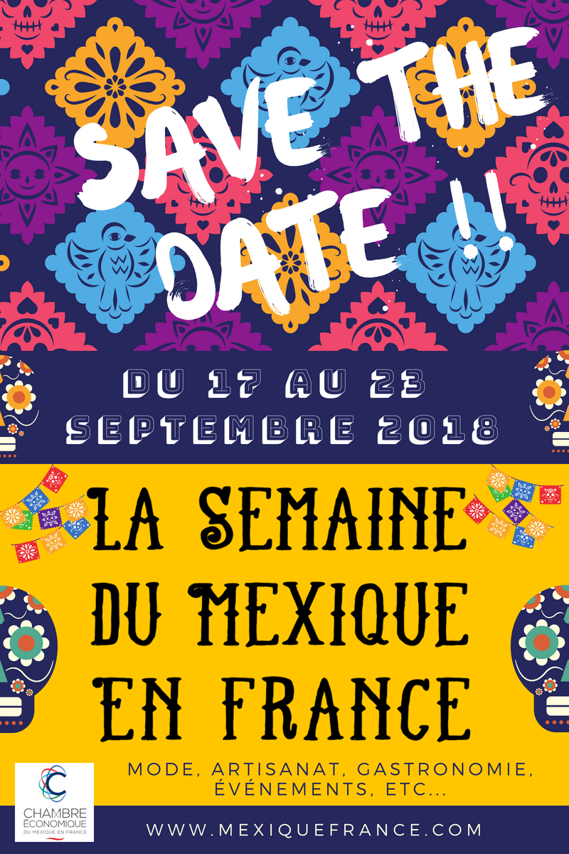 La #SemaineduMexique c'est une manifestation organisé du 17 au 23 septembre 2018 par la @ChambreMexFra qui vise à accroître la visibilité du #MexiqueenFrance à travers la mise en valeur de la diversité de son patrimoine culturel et artistique. 

#CEMxF #Lieu37 #CultureMexicaine